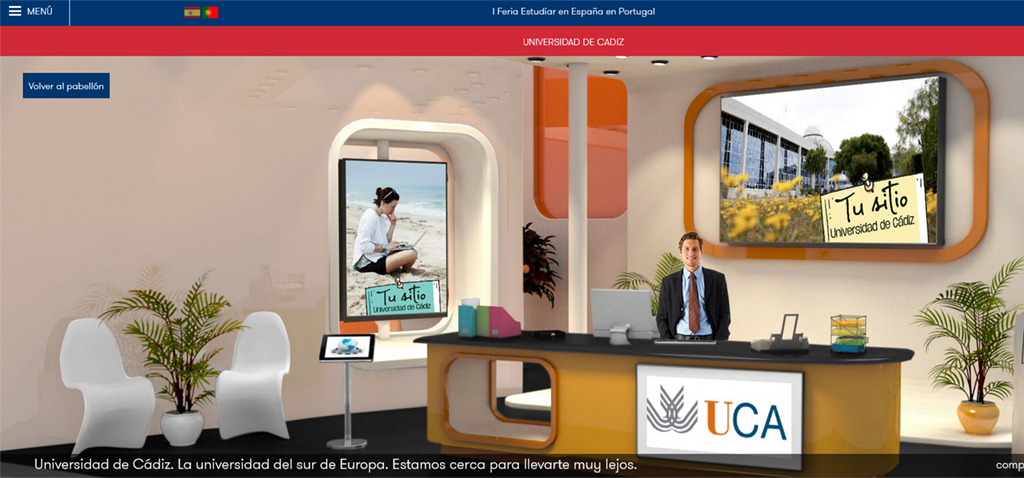La UCA participa en la I Feria virtual ‘Estudiar En España’ para Portugal
