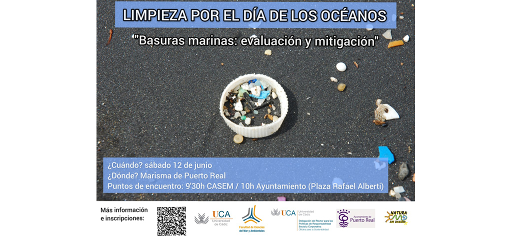 Estudiantes de la UCA organizan el próximo 12 de junio una evaluación y limpieza de basuras marinas en Puerto Real