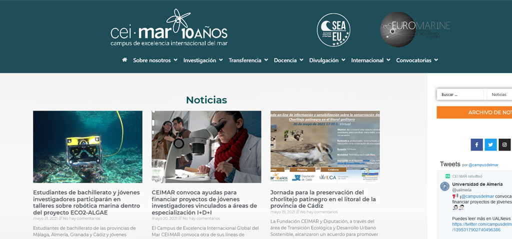 CEI·MAR convoca ayudas para financiar proyectos de jóvenes investigadores vinculados a áreas de especialización I+D+I