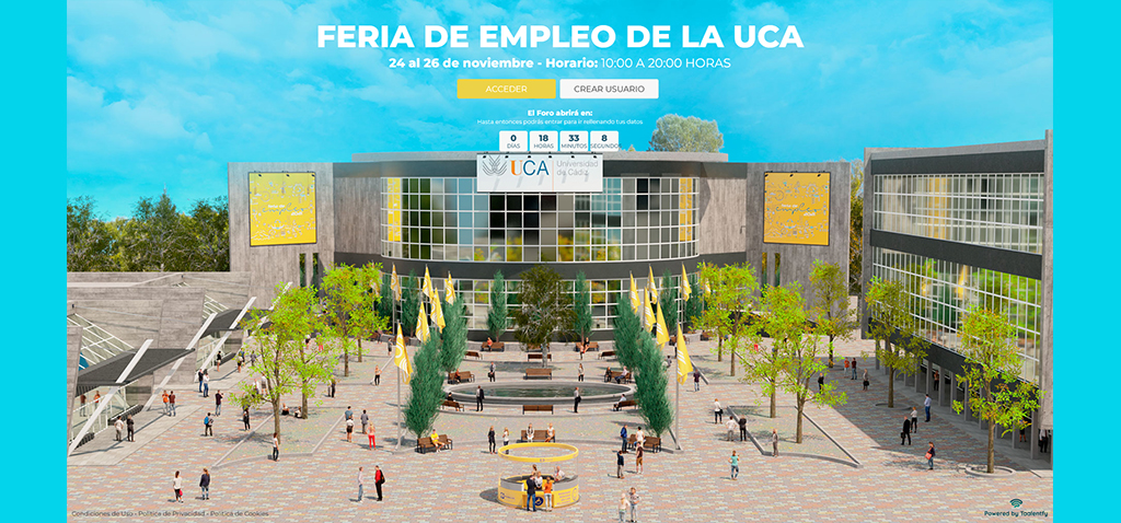 La Feria de Empleo de la UCA 2021 se inaugura mañana en formato virtual