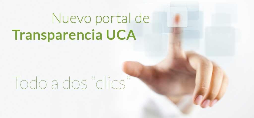 La UCA pone en marcha su nuevo Portal de Transparencia