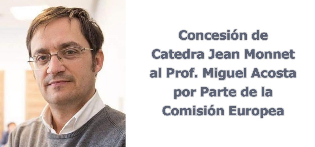 El profesor Miguel A. Acosta obtiene la Cátedra Jean Monnet ‘Inmigracion y seguridad maritima en el mediterraneo occidental’