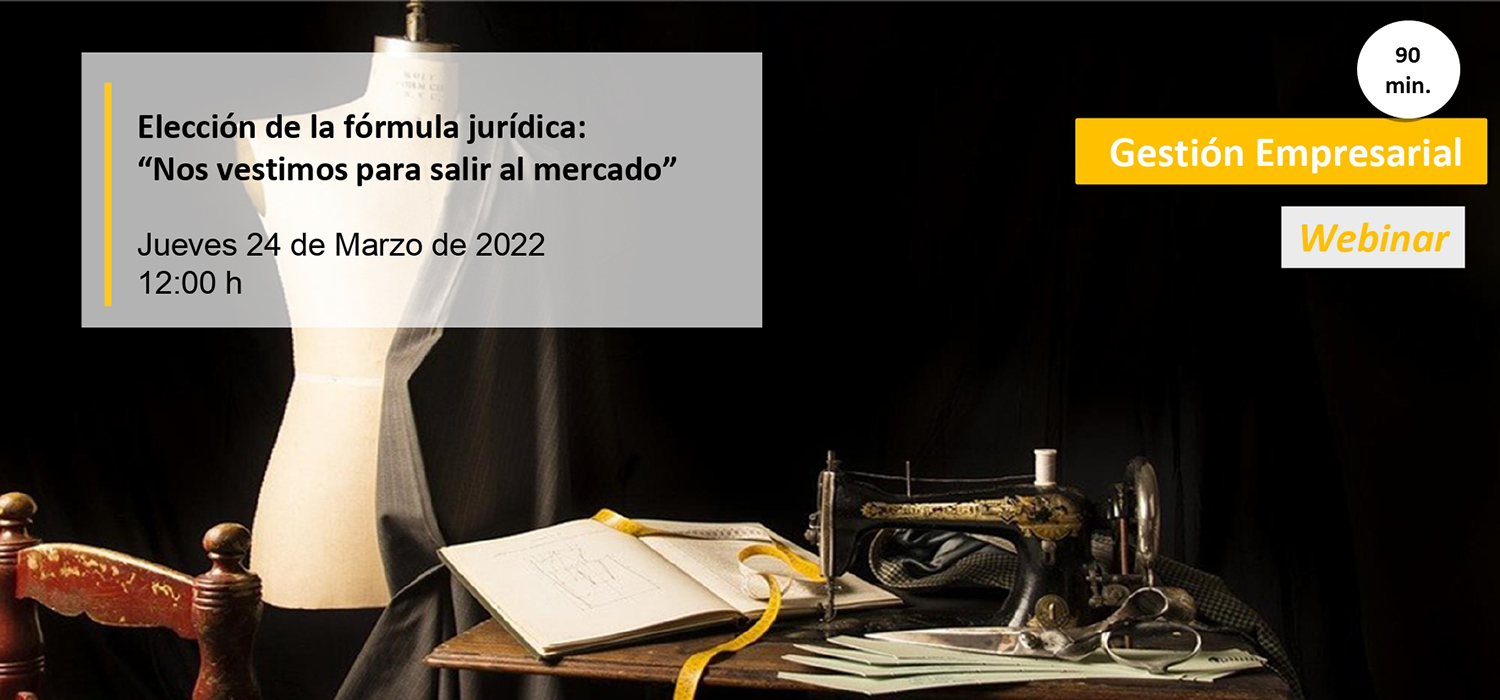 UCA Emprende celebra mañana el webinar ‘Elección de la fórmula jurídica: Nos vestimos para salir al mercado’