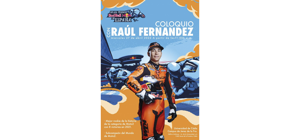 El piloto Raúl Fernández visitará este miércoles el Campus de Jerez