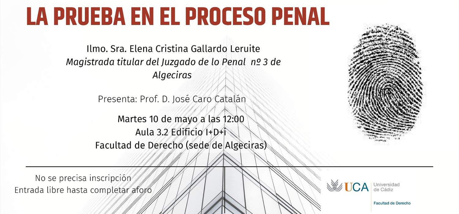 Conferencia: La prueba en el proceso penal