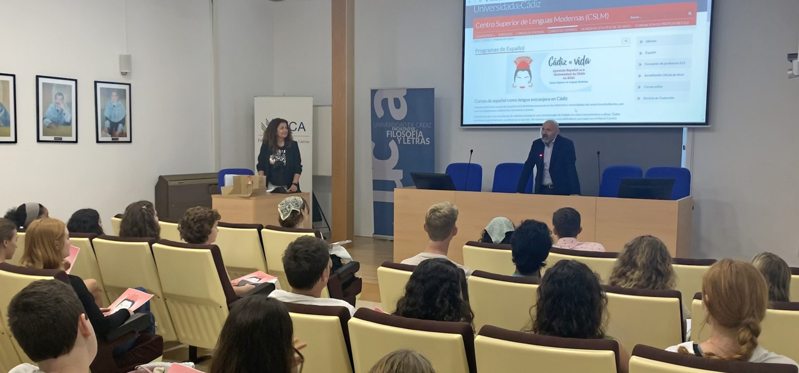 La Universidad de Cádiz recibe a más de 50 estudiantes de USA en los programas internacionales del CSLM