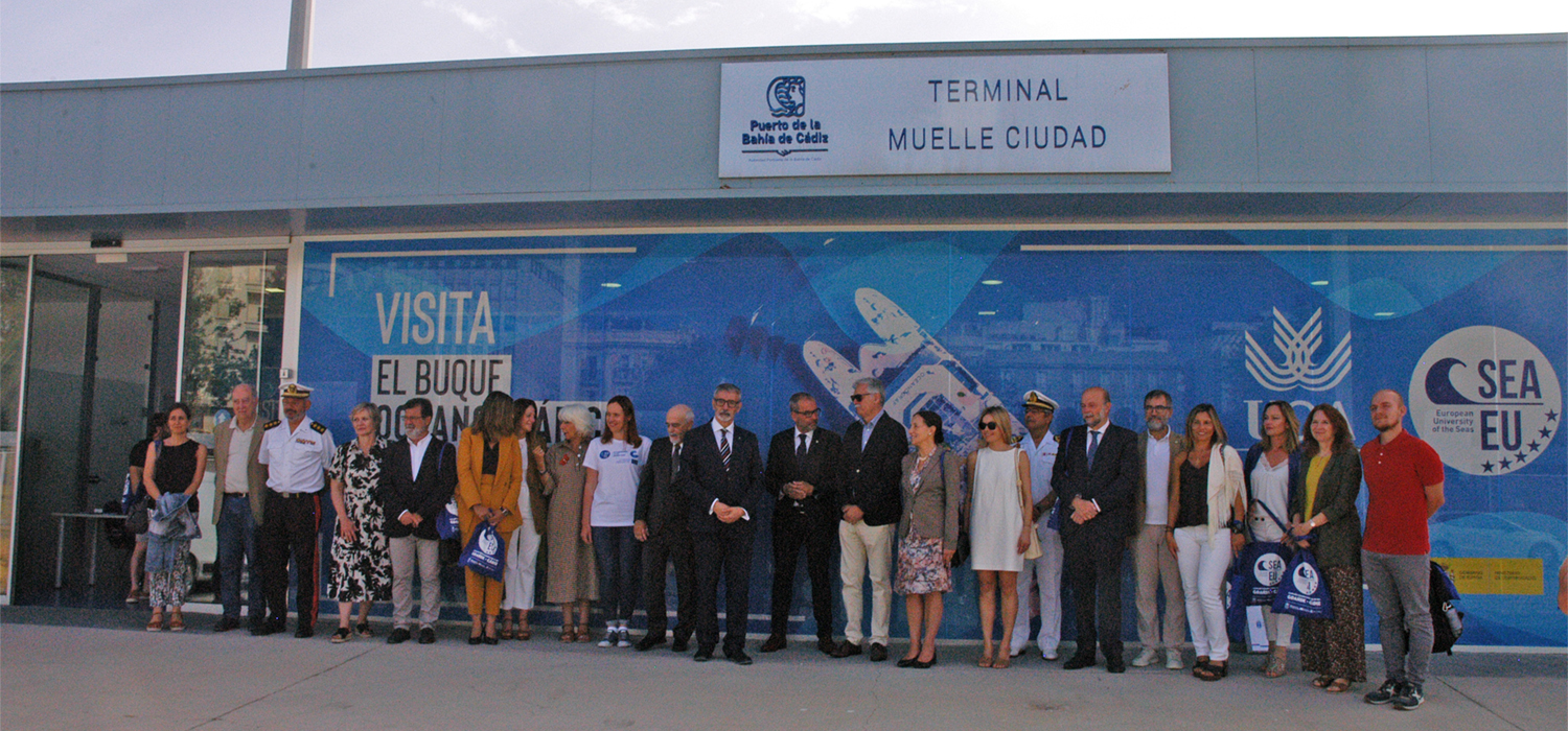 La Universidad Europea de los Mares SEA-EU visibiliza sus estudios y capital humano en el Puerto de Cádiz
