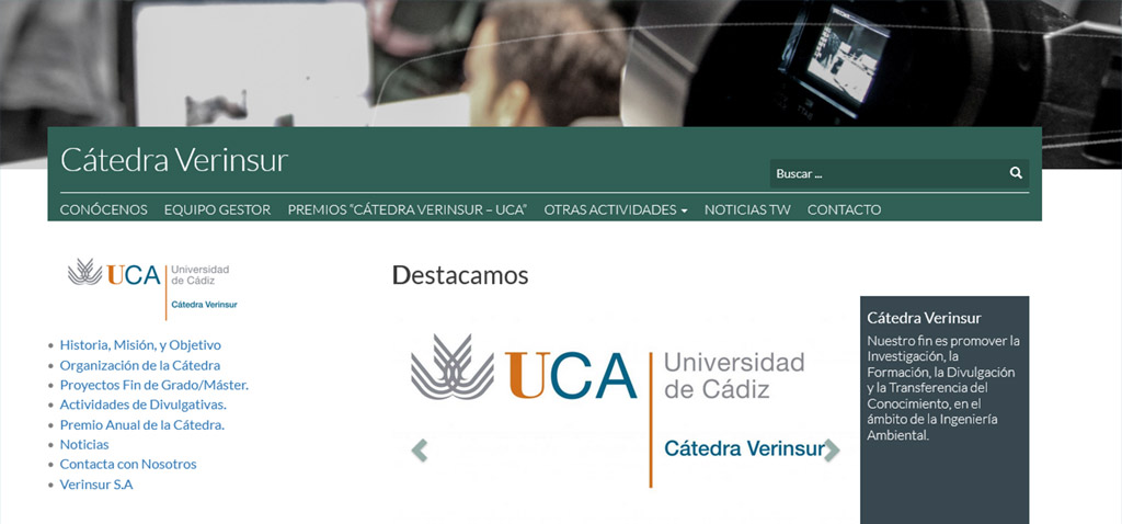 Abierto el plazo del VII Premio Cátedra Verinsur –UCA ‘Alternativas Innovadoras en Economía Circular y valorización de residuos’