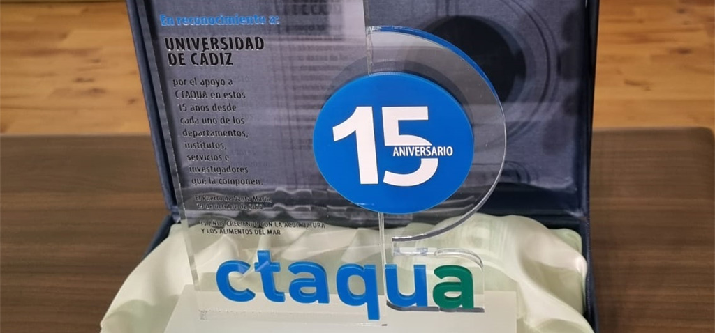 CTAQUA distingue a la UCA en su 15º aniversario