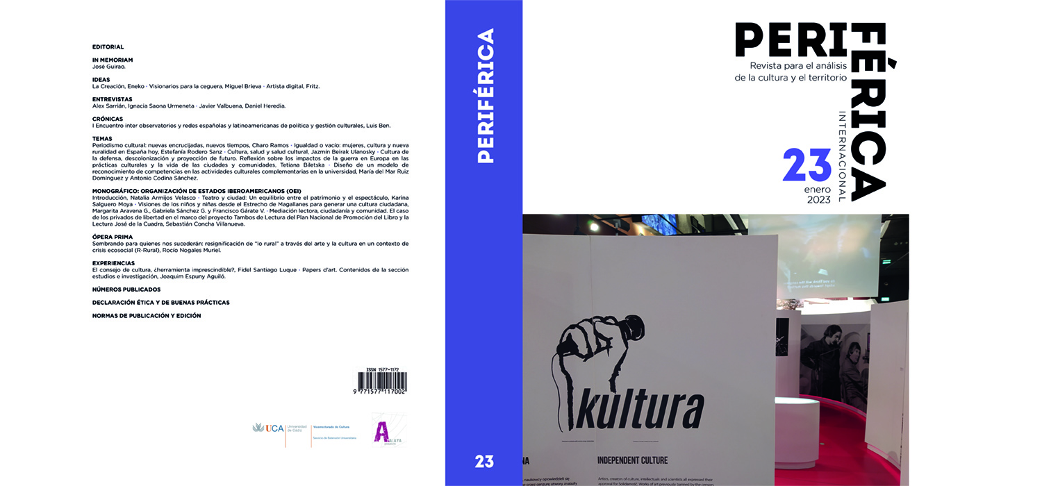 Extensión Universitaria publica en enero el número 23 de la revista ‘Periférica Internacional’
