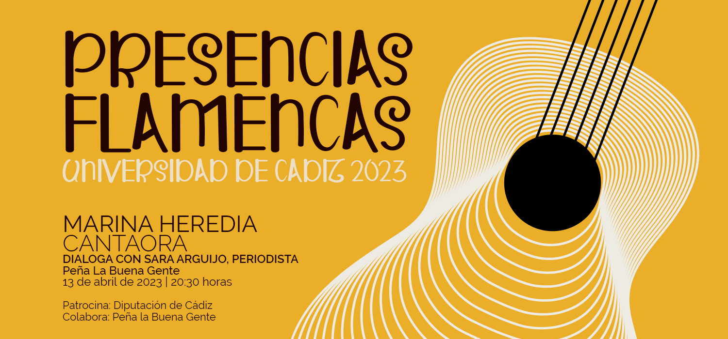 Marina Heredia protagoniza esta tarde las Presencias Flamencas UCA 2023