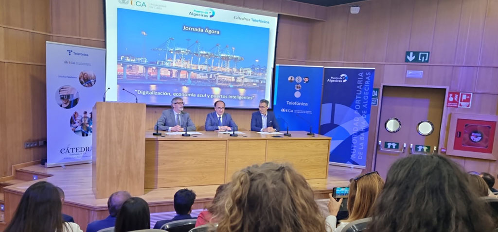 UCA, Telefónica y APBA celebran la Jornada ‘Ágora: Digitalización, economía azul y puertos inteligentes’ en Algeciras