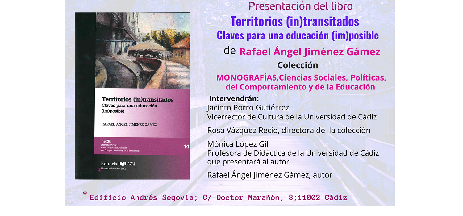 Presentación del libro ‘Territorios (in)transitados. Claves para una educación (im)posible’
