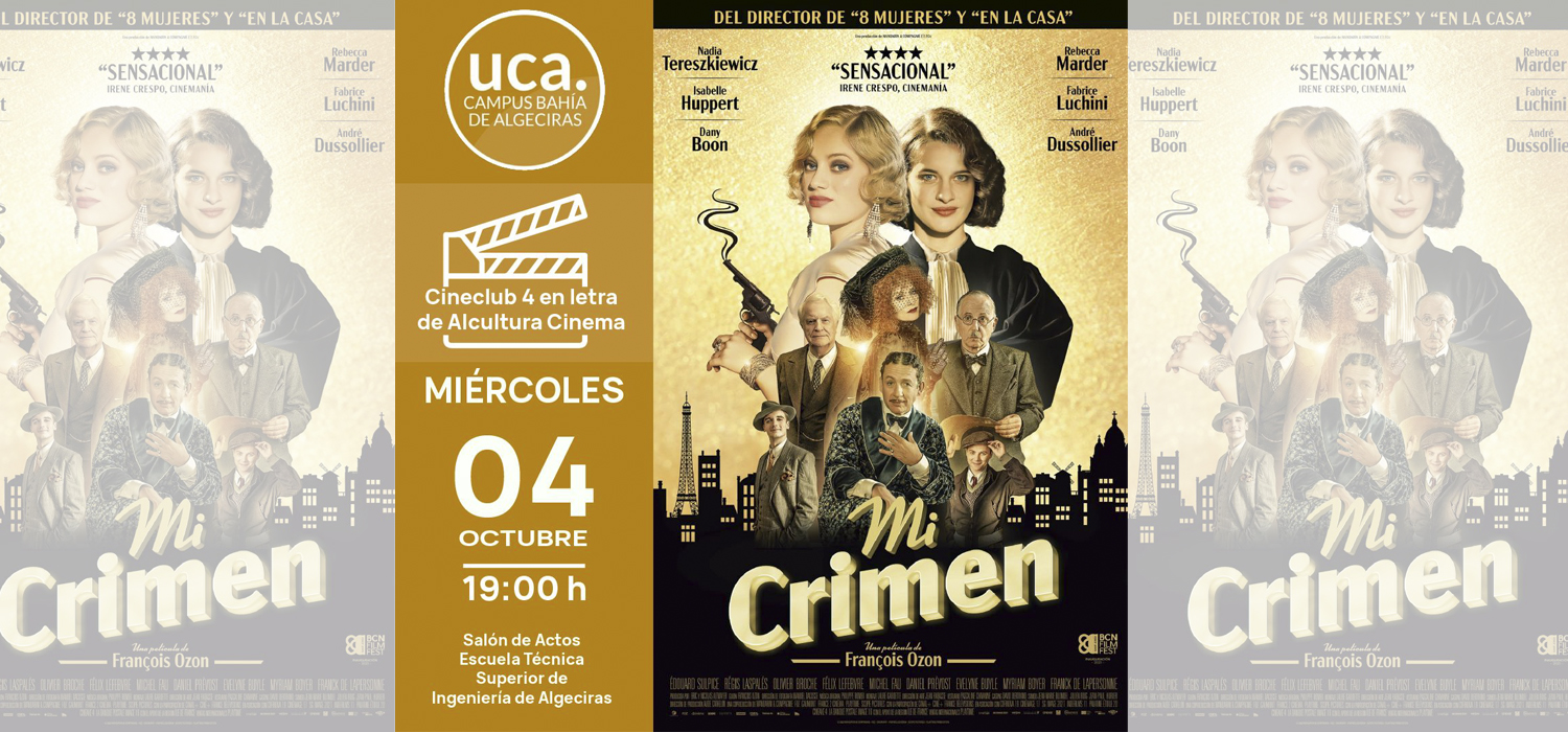 Proyección de la película ‘Mi Crimen’ en el Campus Bahía de Algeciras