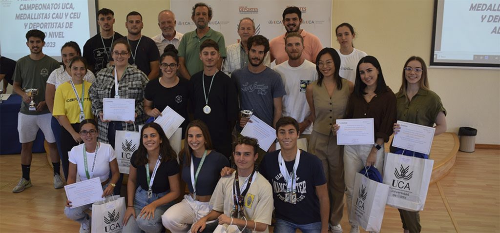 La UCA entrega los premios a sus medallistas en los campeonatos universitarios de Andalucía y de España 2023