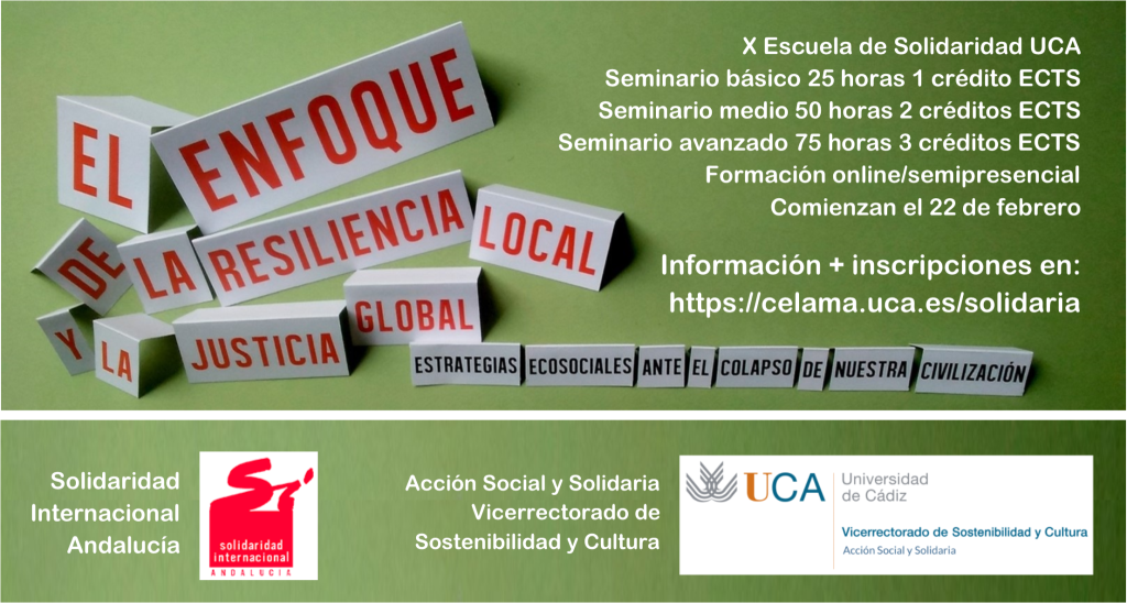 Seminarios sobre ‘El enfoque de la resiliencia local y la justicia global’