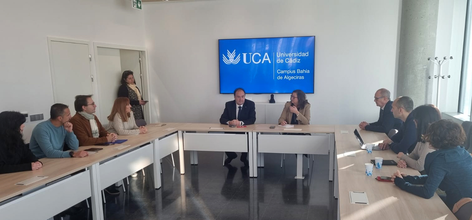 Primera jornada de reuniones de trabajo e institucionales del nuevo rector de la UCA en el Campus Bahía de Algeciras
