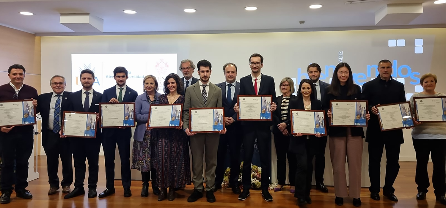 El Ateneo de Cádiz y la UCA entregan los V Premios Cátedra Ateneo de Cádiz a la Excelencia Académica