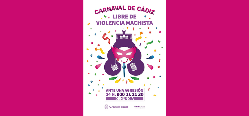 La UCA colabora con el Ayuntamiento en su campaña ‘Carnaval de Cádiz libre de Violencia Machista’