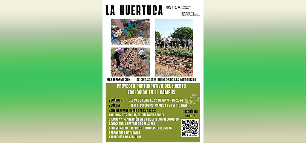 La HuertUCA oferta cinco talleres en su proyecto participativo de huerto ecológico