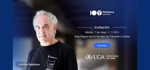 Ferran Adrià protagonizará el próximo 7 de mayo la Jornada ‘Imaginémonos sin límites’ en la UCA