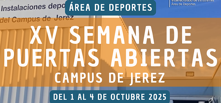 XV Semana de Puertas Abiertas del Área de Deportes del Campus de Jerez