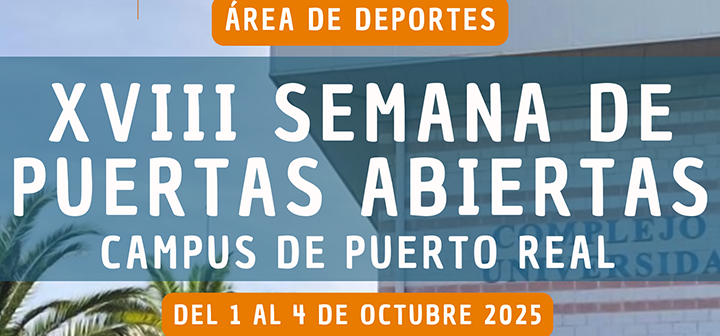XVIII Semana de Puertas Abiertas del Área de Deportes del Campus de Puerto Real