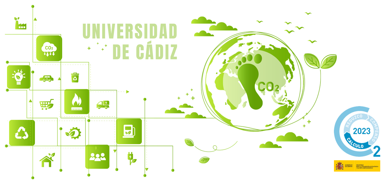 La Universidad de Cádiz, distinguida con el sello oficial de huella de carbono por la medición de sus emisiones