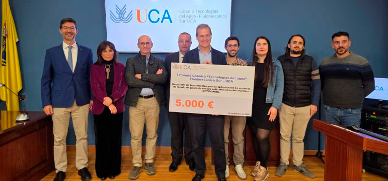 La Universidad de Cádiz convoca el II Premio Cátedra de Fluidmecánica Sur para fomentar la innovación en el Ciclo Integral del Agua