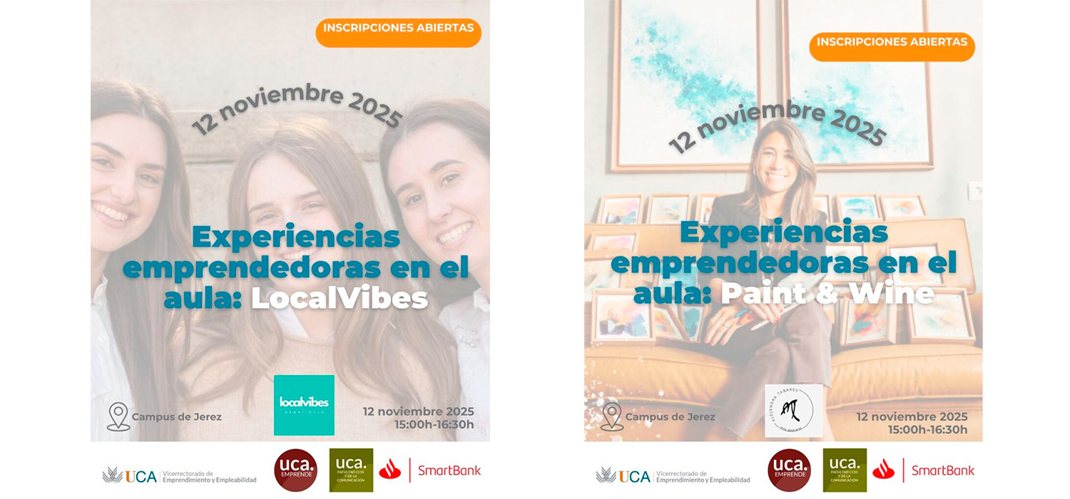 La actividad ‘Experiencias emprendedoras en el aula’ acerca el mundo empresarial al alumnado del Campus de Jerez