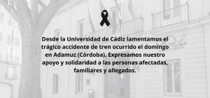 La UCA convoca un minuto de silencio en memoria de las víctimas del accidente ferroviario en Adamuz