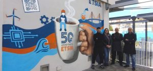 La ETSIA inaugura un mural conmemorativo en su cafetería y refuerza la comunicación con la comuni...