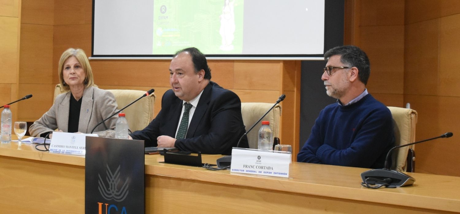 El Campus de Jerez de la UCA acoge la presentación del informe internacional de desigualdad de Oxfam Intermón