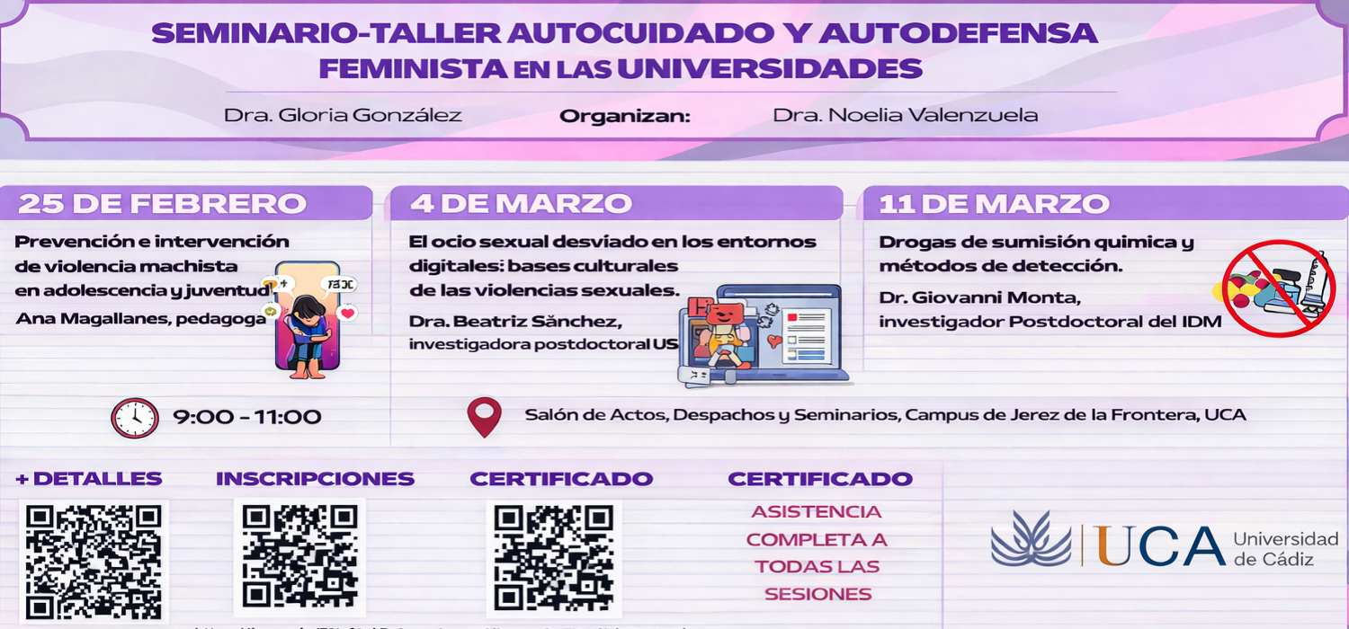 Sesión ‘Drogas de sumisión química y métodos de detección’ en Jerez