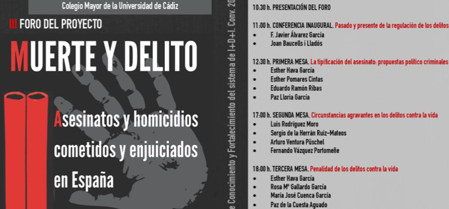 III Foro del Proyecto Muerte y Delito