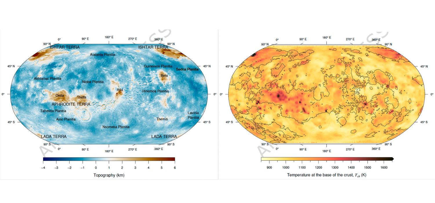 Un estudio internacional con participación de la Universidad de Cádiz elabora el primer mapa global del flujo de calor de Venus