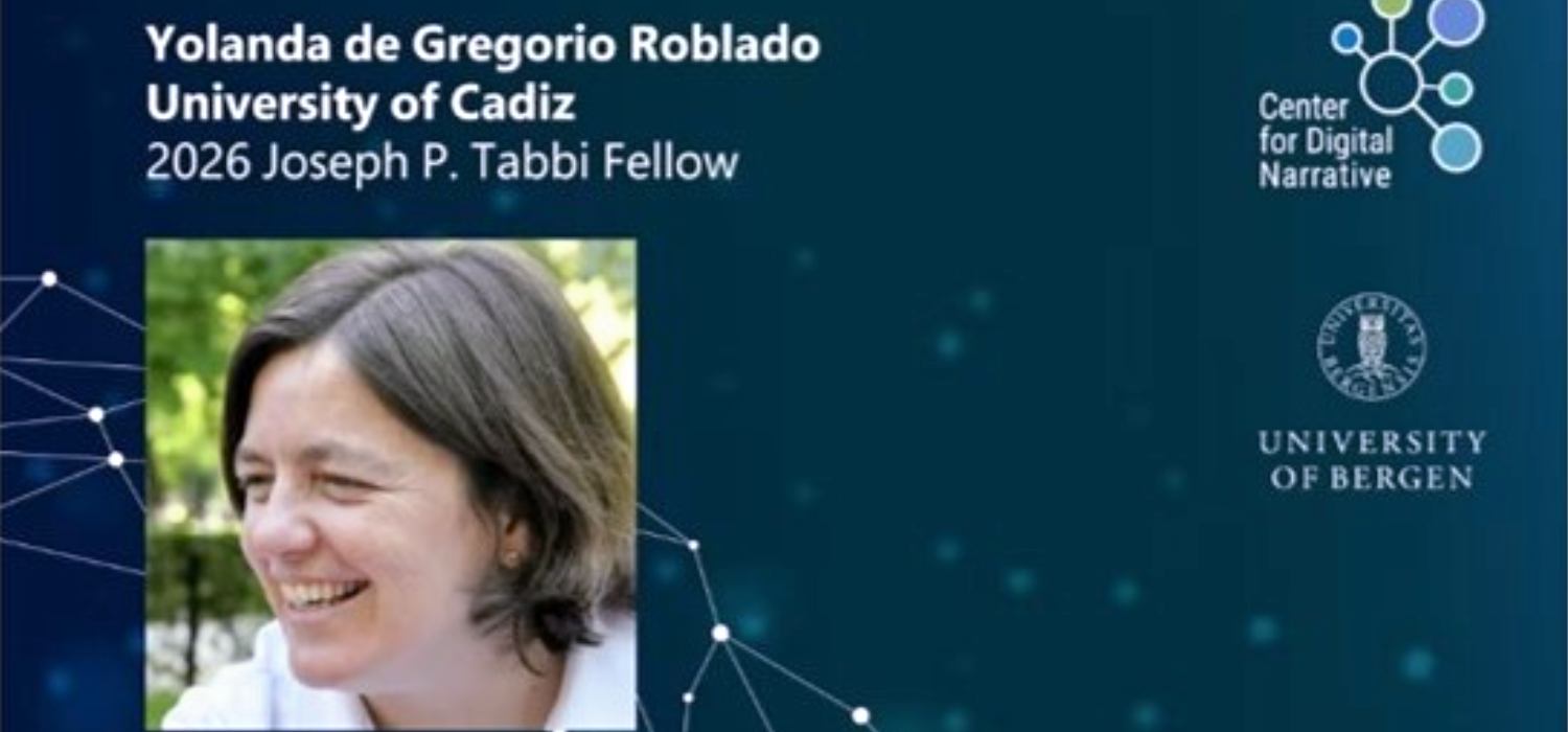 Una investigadora de la Universidad de Cádiz obtiene la beca internacional Joseph P. Tabbi en narrativa digital