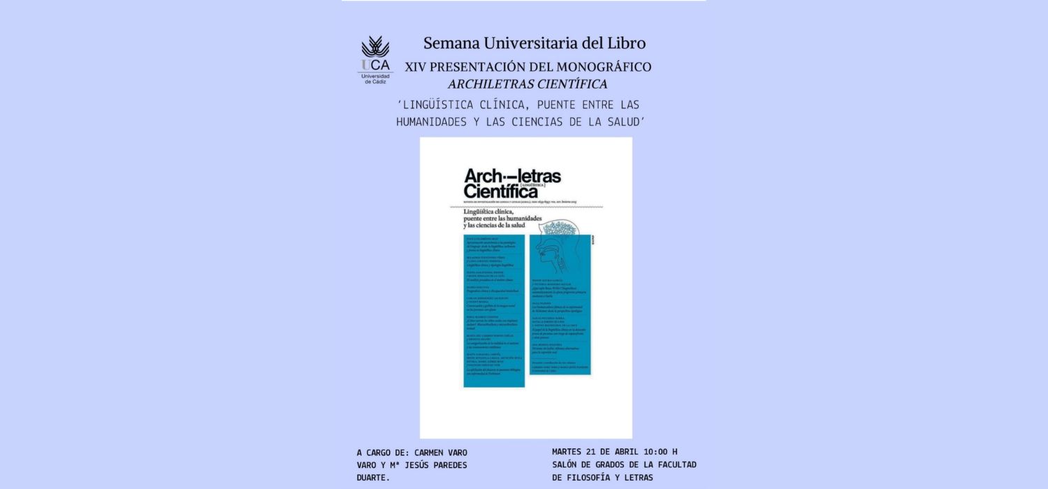 XIV Presentación del monográfico ‘Archiletras Científica’