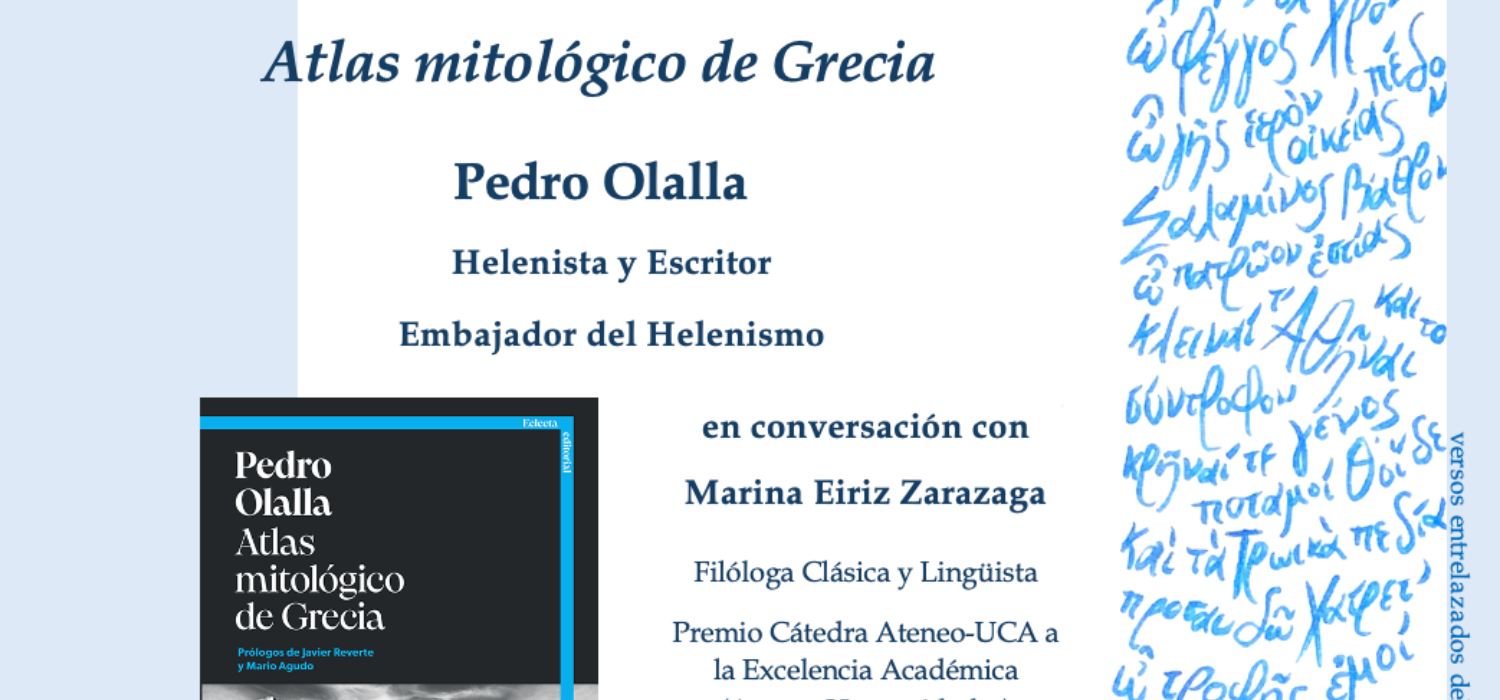 Presentación del libro ‘Los lugares del mito. Atlas mitológico de Grecia’