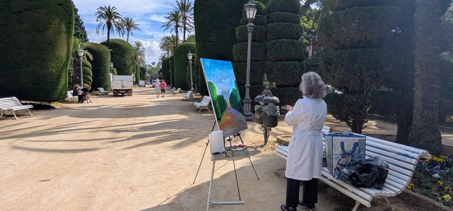 La Universidad de Cádiz celebra el XXVIII Concurso de Pintura Rápida con la participación de 31 artistas en sus cuatro campus