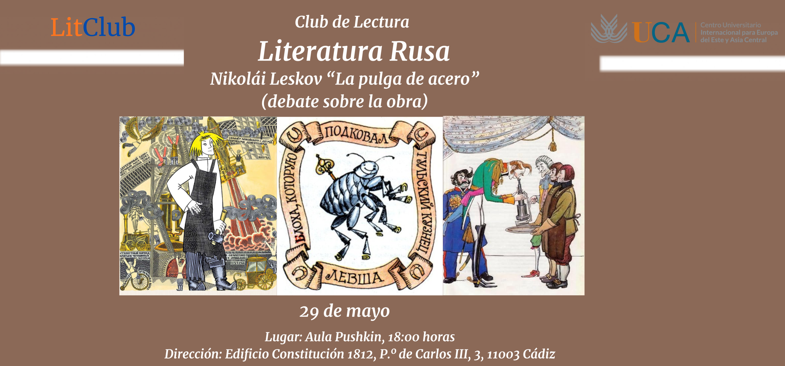 Tertulia literaria sobre ‘La pulga de acero’, de Nikolái Leskov