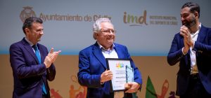David Almorza, director del Área de Deportes, reconocido en los Premios Ciudad de Cádiz de Deport...