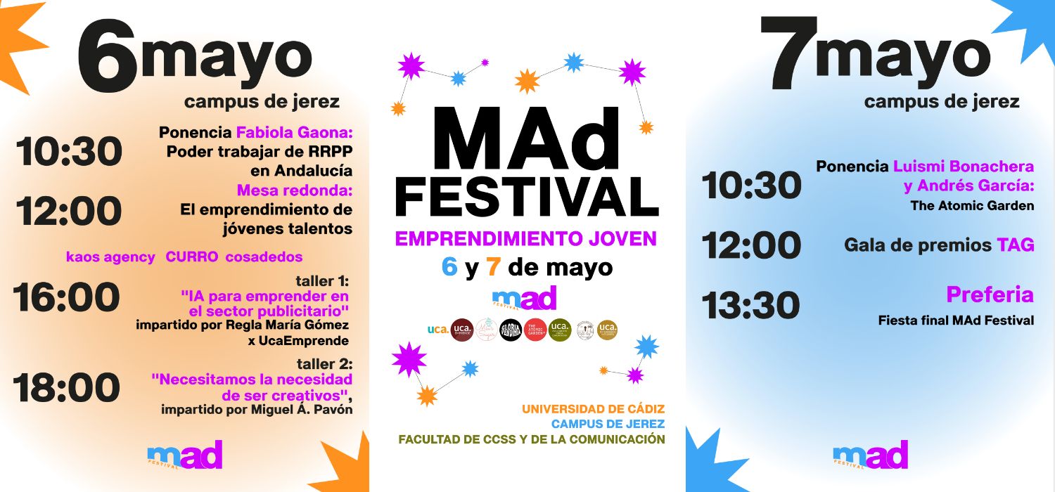 El MAd Festival de la Universidad de Cádiz impulsa el emprendimiento joven como oportunidad tras la etapa universitaria