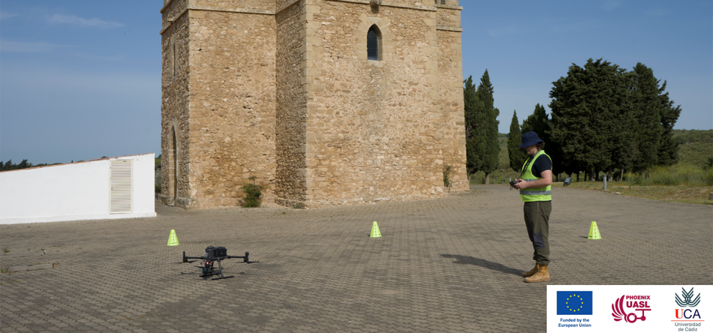 La Universidad de Cádiz aplica tecnología LIDAR con drones para avanzar en el estudio del yacimiento fenicio del Castillo de Doña Blanca