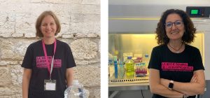 Mónica Schwarz y Gema Cabrera, pioneras de los talleres de la UCA en la Noche Europea de los Inve...